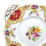 Tuscan Burgundy `Provence` Cake Plate - High Tea at Home