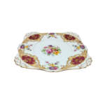 Tuscan Burgundy `Provence` Cake Plate - High Tea at Home