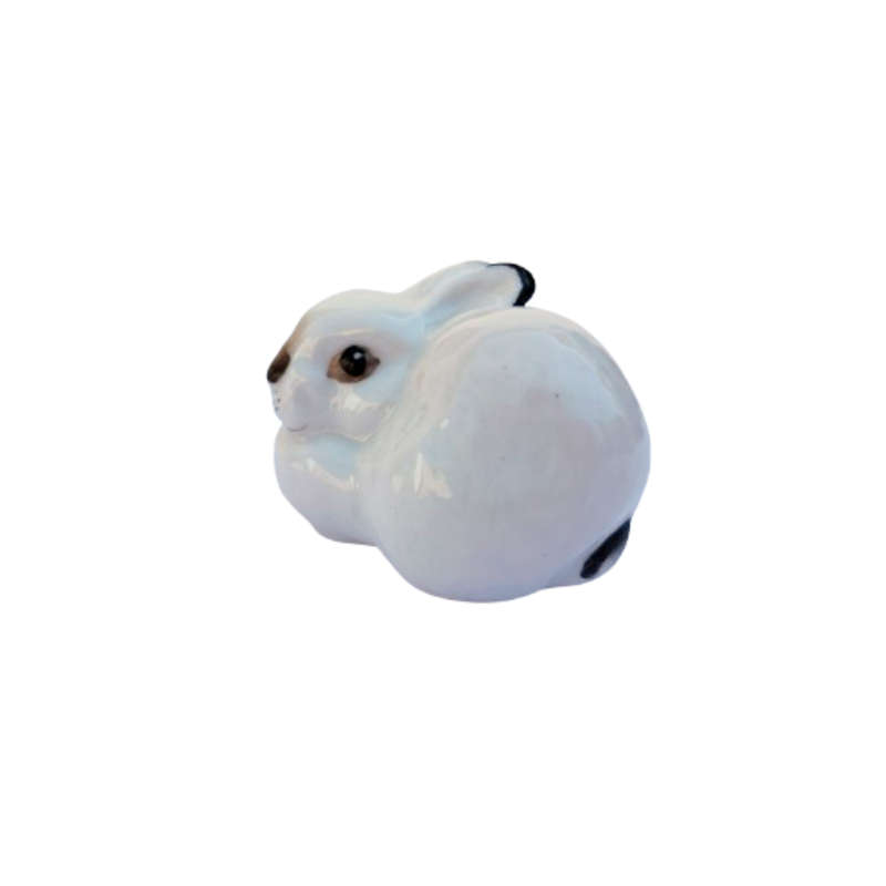Lomonosov USSR Porcelain White Snow Bunny Rabbit