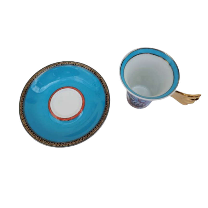 Rosenthal Versace Espresso Cup and Saucer Les Tresors de la Mer