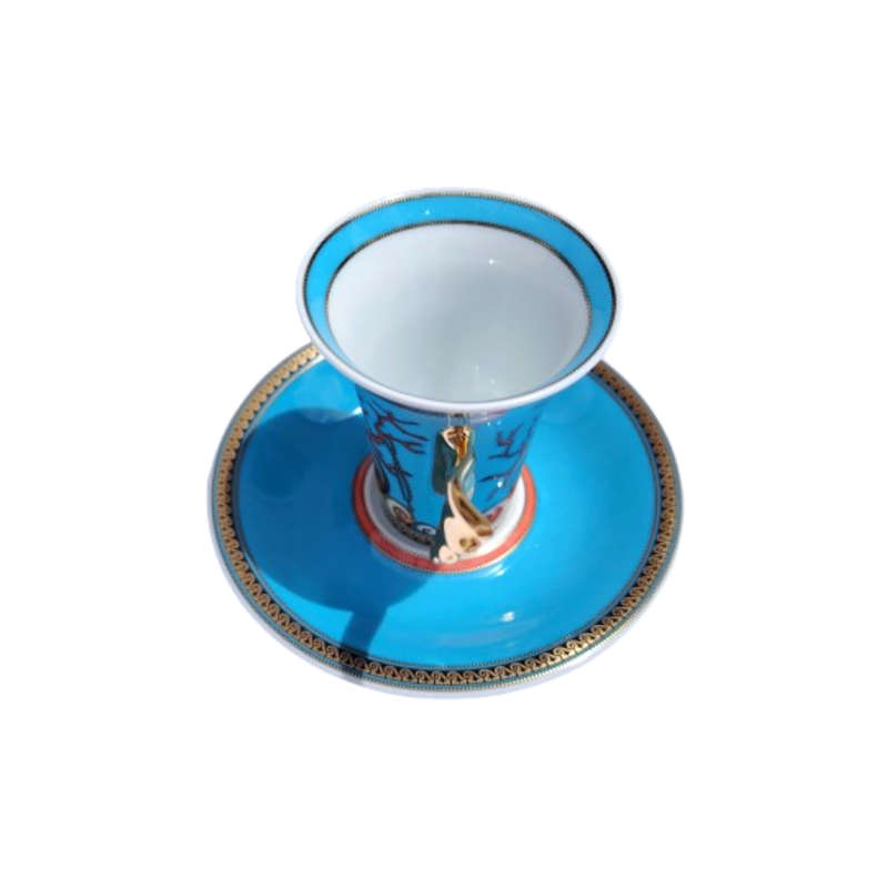 Rosenthal Versace Espresso Cup and Saucer Les Tresors de la Mer
