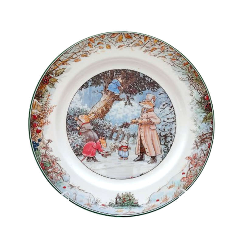 Villeroy & Boch Winter 1994 Dinner Plate Foxwood Tales