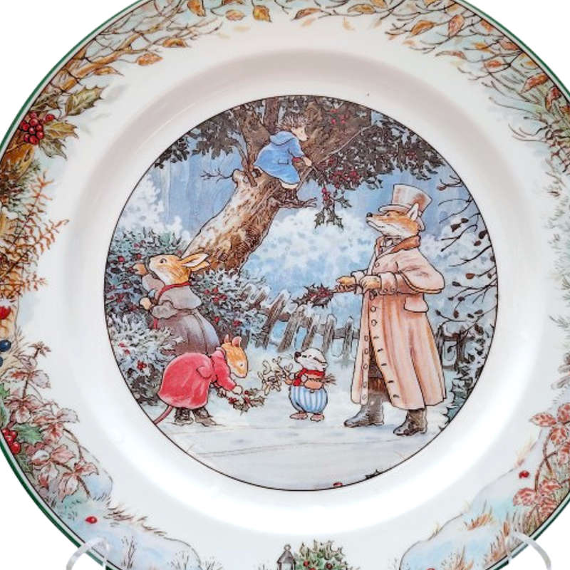 Villeroy & Boch Winter 1994 Dinner Plate Foxwood Tales