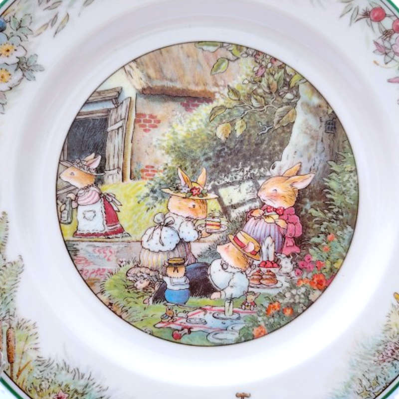 Villeroy & Boch Rabbits Picnic 1994 Salad Plate Foxwood Tales