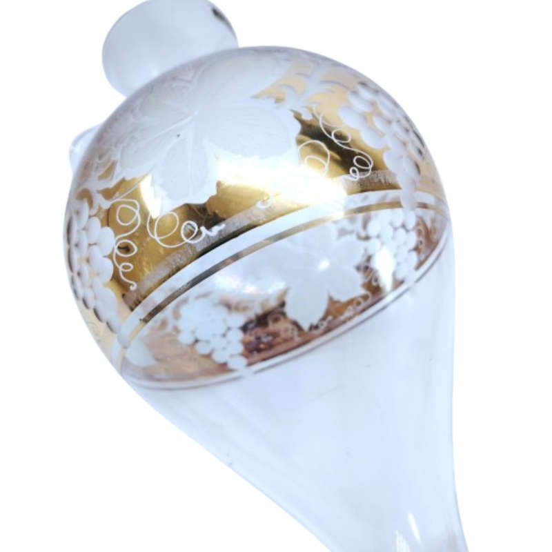 Kisslinger Kristall glass etched glass wine aerator decanter