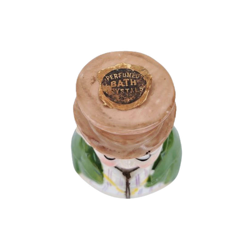 Vintage German Porcelain Bath Salt Jar Dickens Character Pickwick