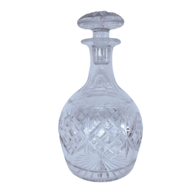 Great Quality Vintage Cut Glass Crystal Decanter