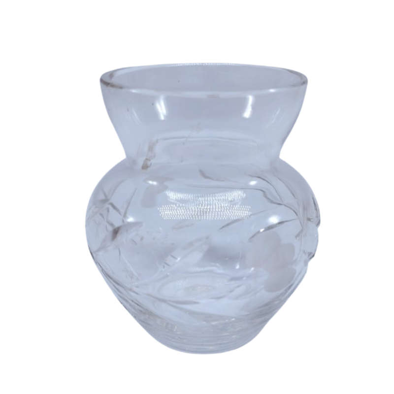 Great Quality Vintage Cut Glass Crystal Vase