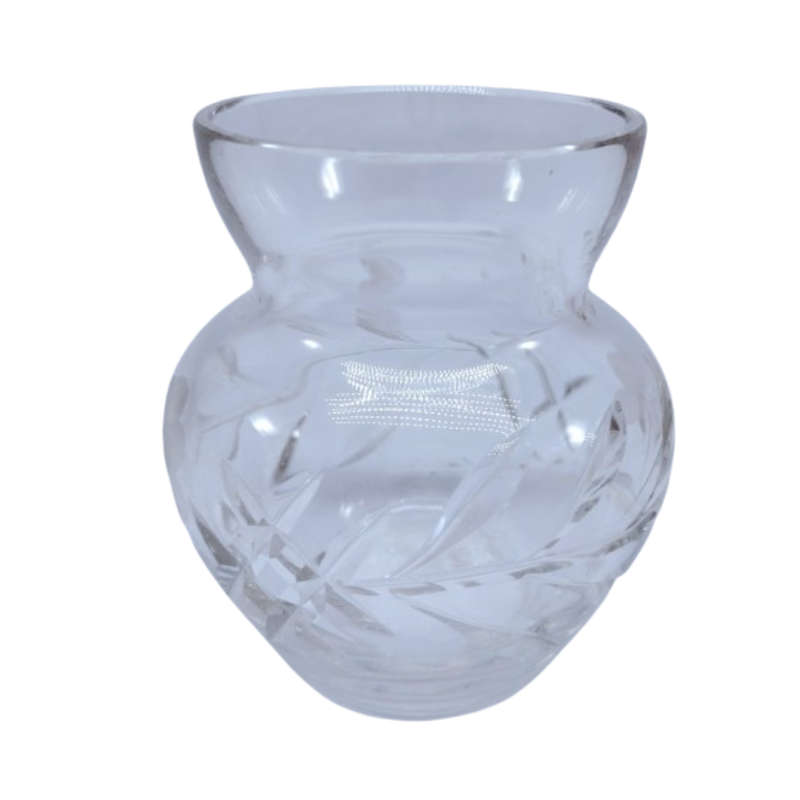 Great Quality Vintage Cut Glass Crystal Vase