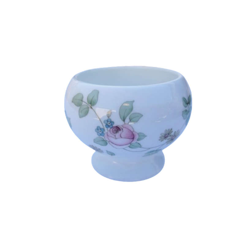 Wedgwood Bone China White with Pink Roses Bowl