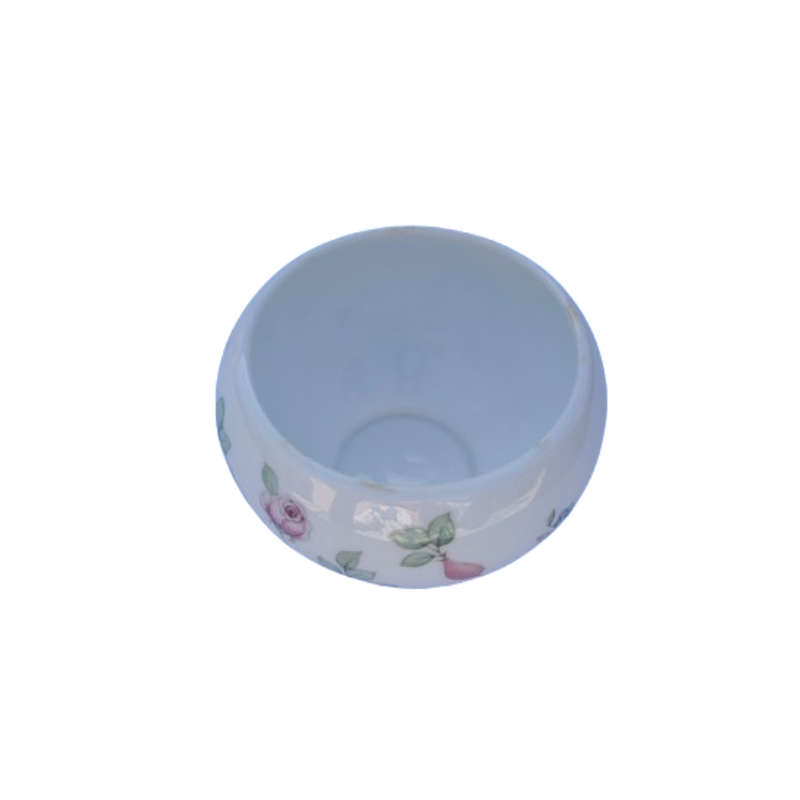 Wedgwood Bone China White with Pink Roses Bowl