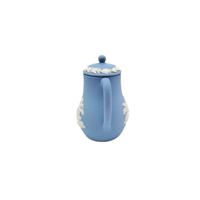 Vintage Wedgwood Blue Jasper Miniature Coffee Pot