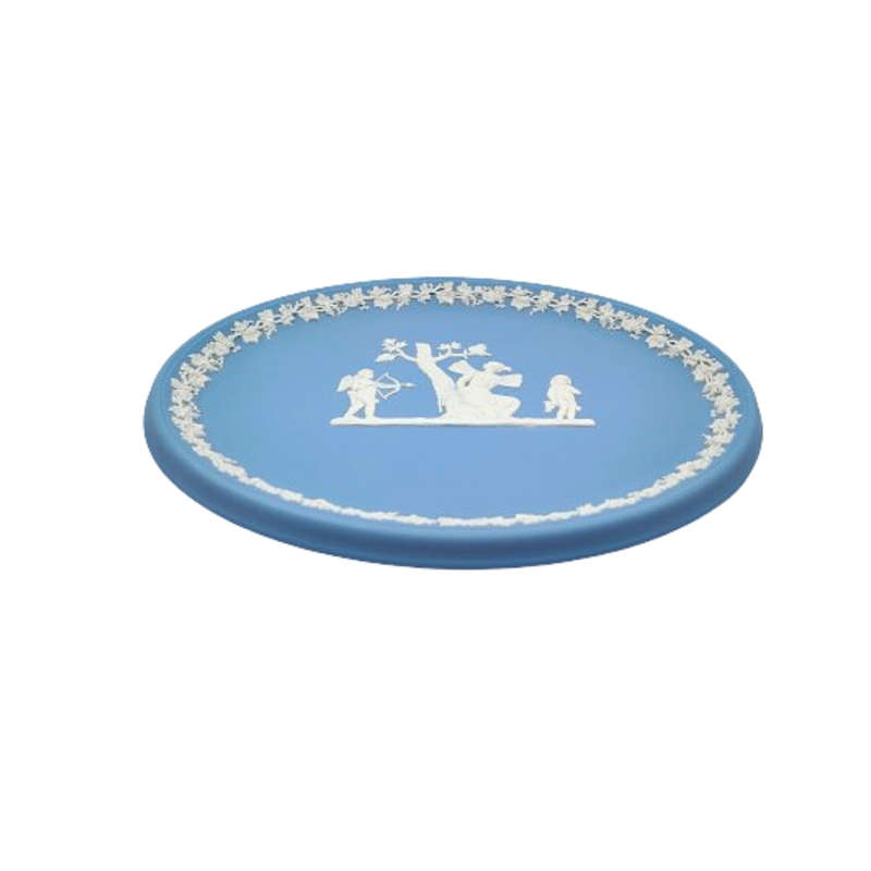 Wedgwood Jasper Blue Wedgwood Oval Plaque