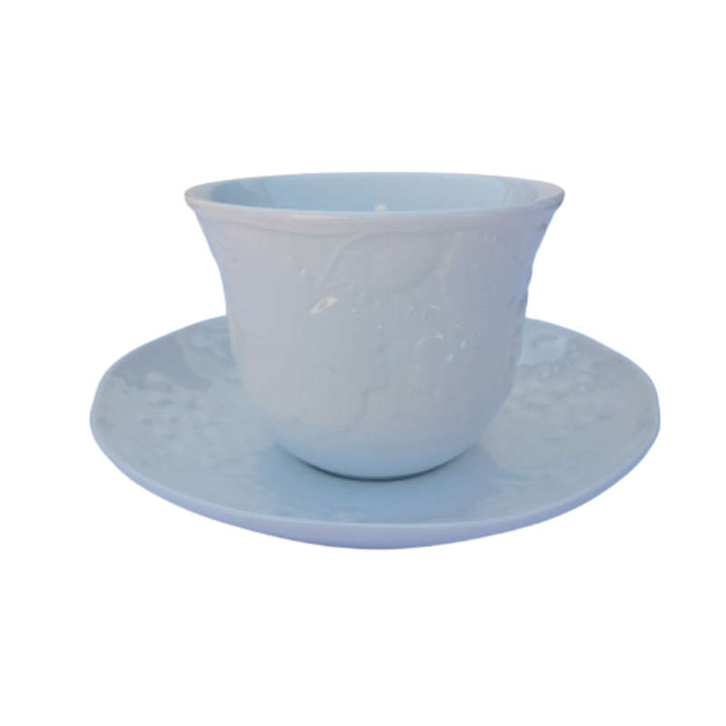 Wedgwood White Bone China Strawberry & Vine Teacup & Saucer