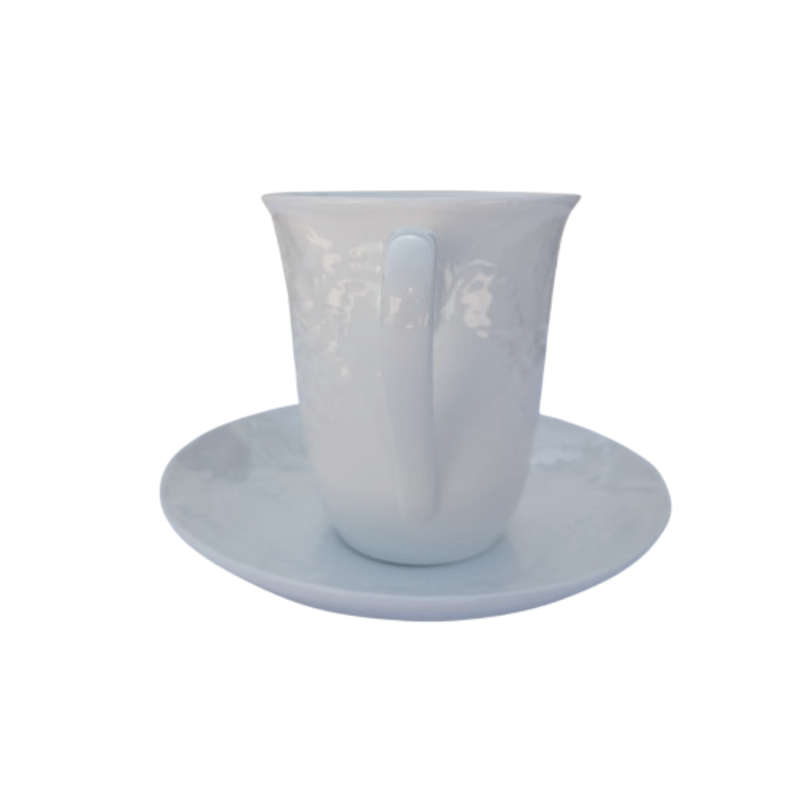 Wedgwood White Bone China Strawberry & Vine Mug & Saucer