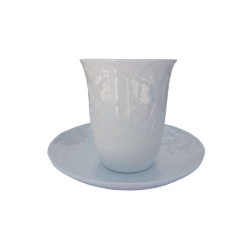 Wedgwood White Bone China Strawberry & Vine Mug & Saucer