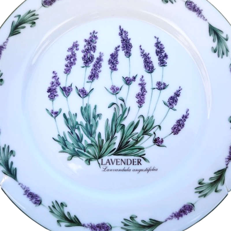 Wiesenthal German Classic White Lavender Plate and bowl