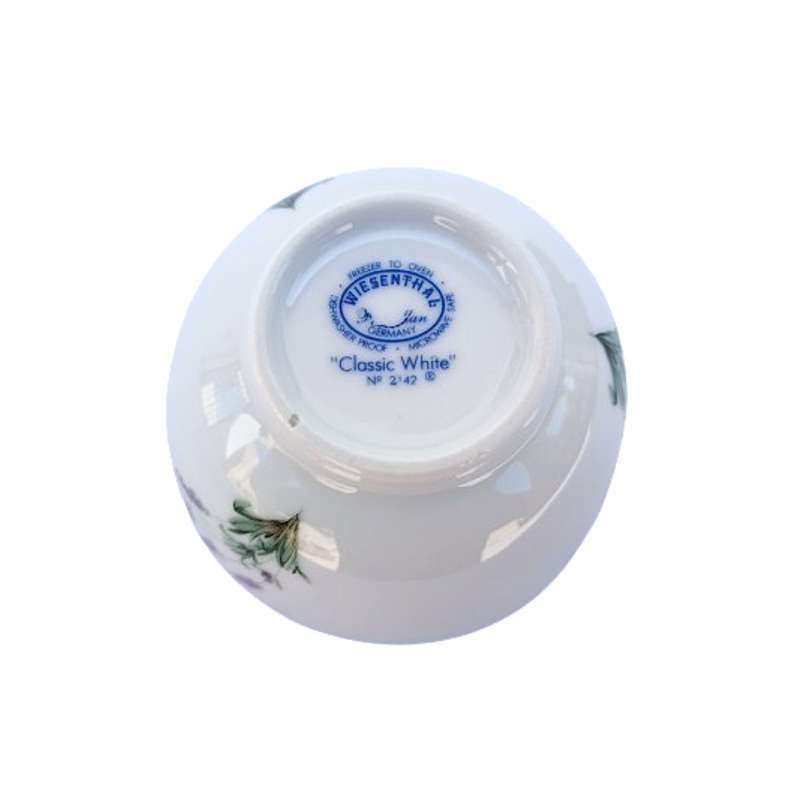 Wiesenthal German Classic White Lavender Plate and bowl