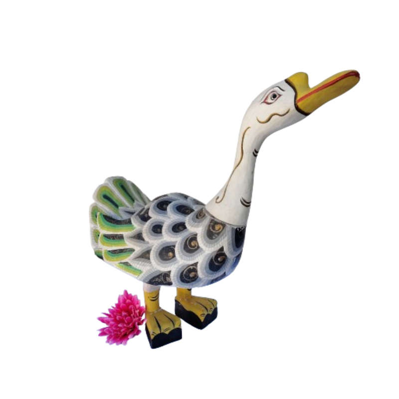 Vintage Large Wooden Duck Goose