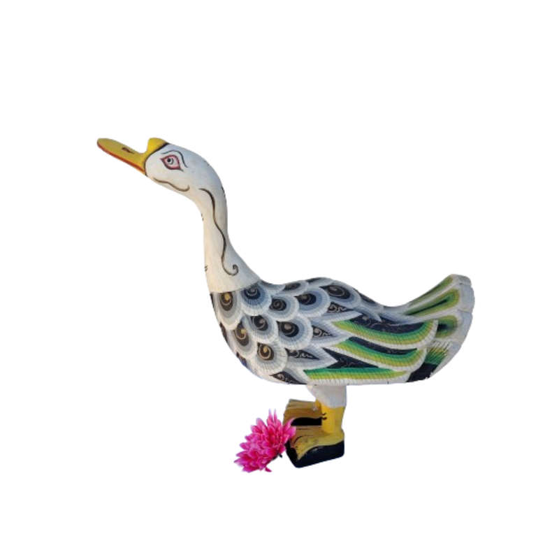 Vintage Large Wooden Duck Goose