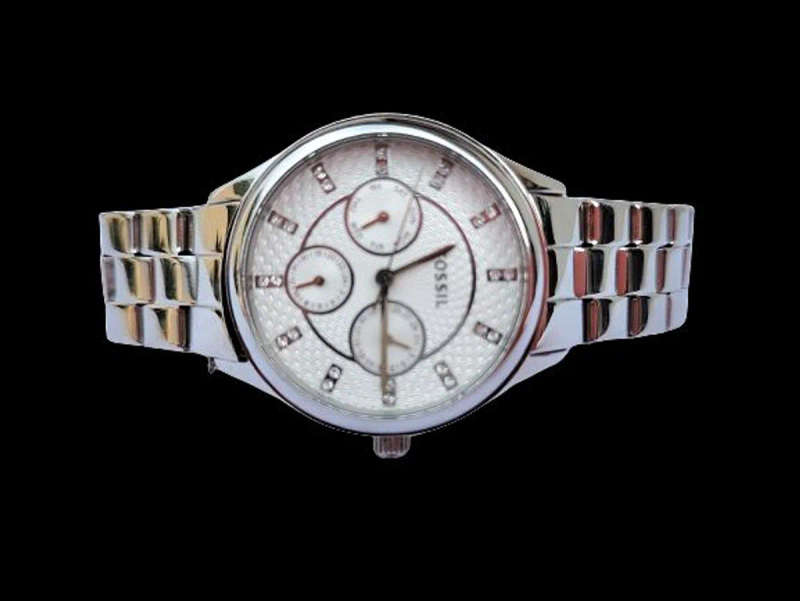 Fossil Modern Sophisticate Crystals Silver Women`s BQ1560 Watch