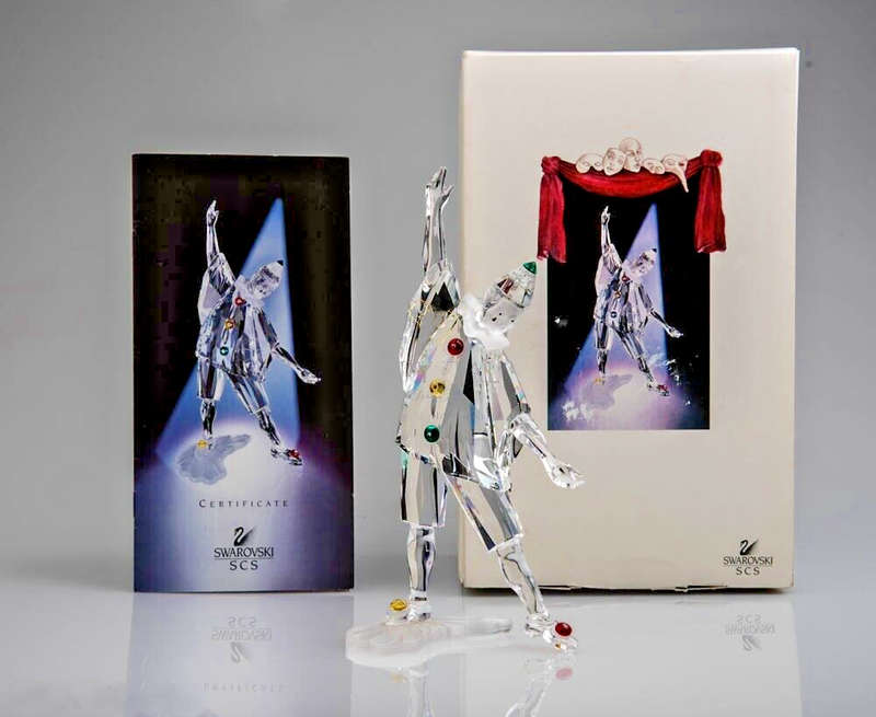 Swarovski Crystal 1999 Masquerade Trilogy Pierrot Annual Edition
