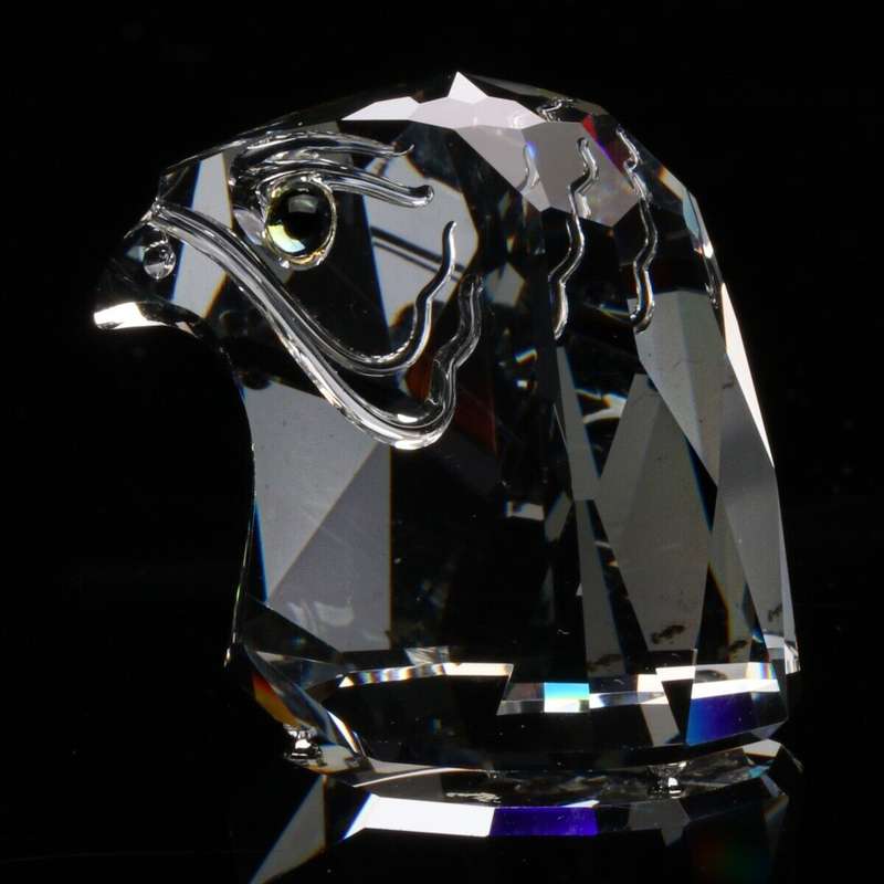 Swarovski Crystal Optik Block Small Falcon Head