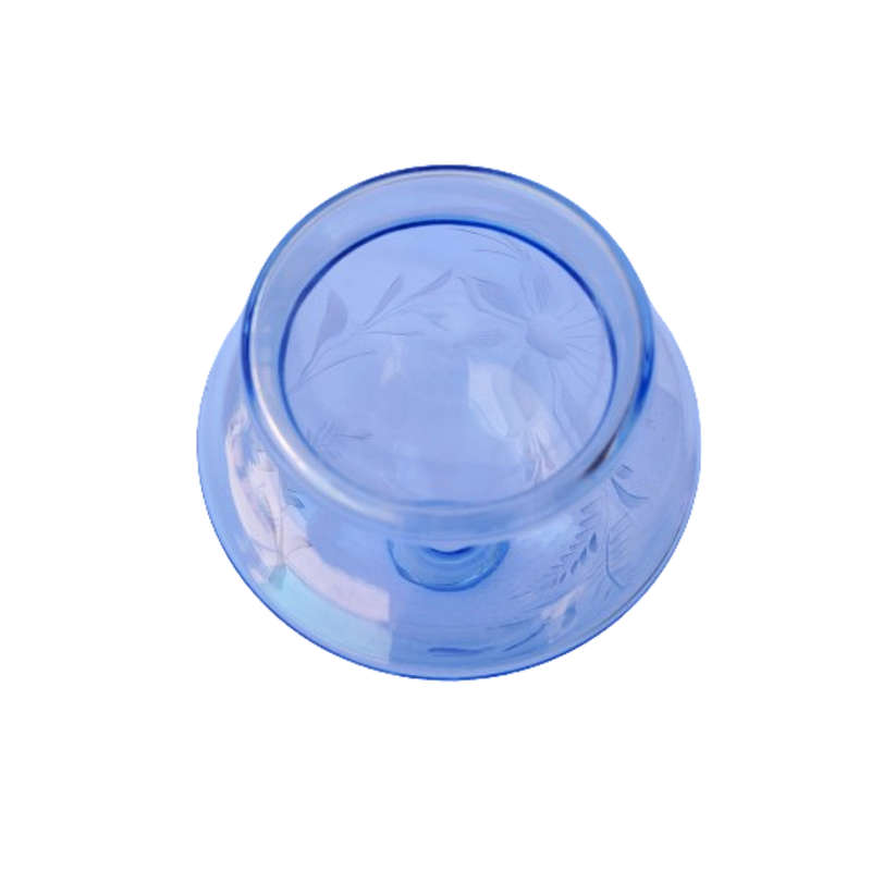 Beautiful delicate blue glass decanter with Stopper