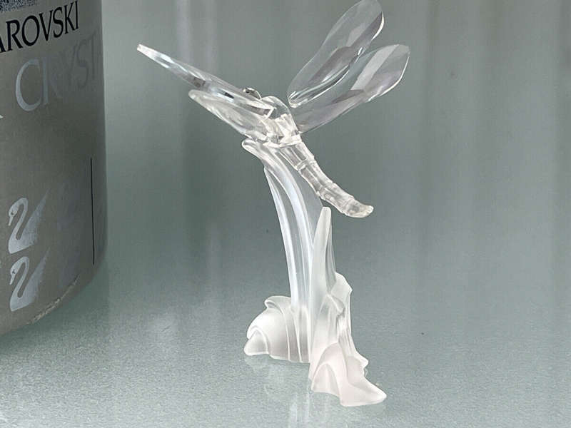 Swarovski Crystal Dragonfly with Frosted Base Secret Garden Collection