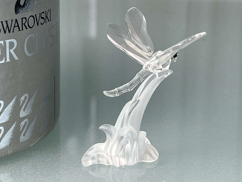 Swarovski Crystal Dragonfly with Frosted Base Secret Garden Collection