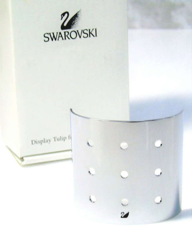 Swarovski Crystal - Chrome Tulip Stand for 9 Small Coloured Flowers