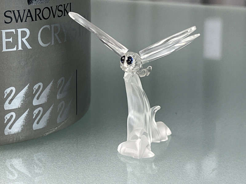 Swarovski Crystal Dragonfly with Frosted Base Secret Garden Collection