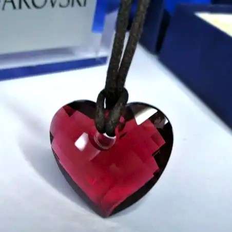 Swarovski Crystal Large Red Heart Necklace