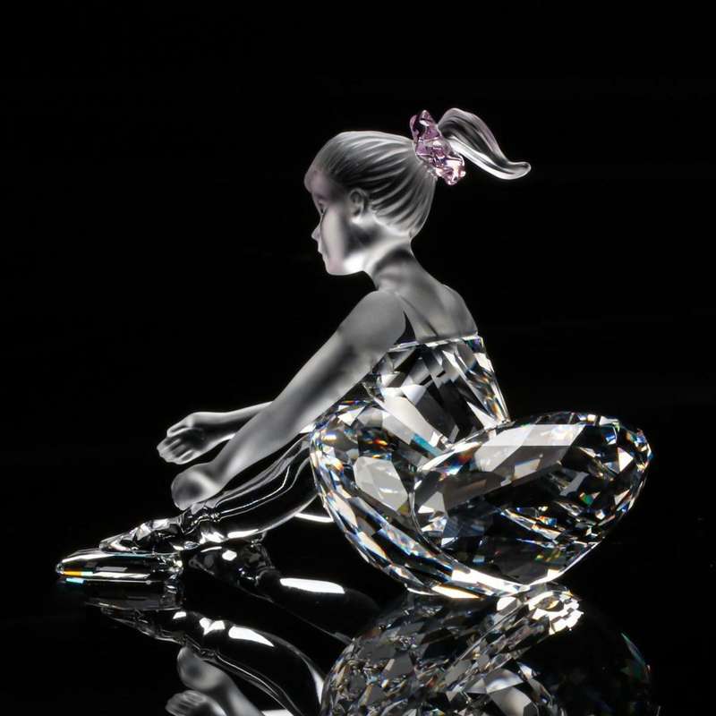 Swarovski Crystal Figurine, Young Ballerina Cheerful Times