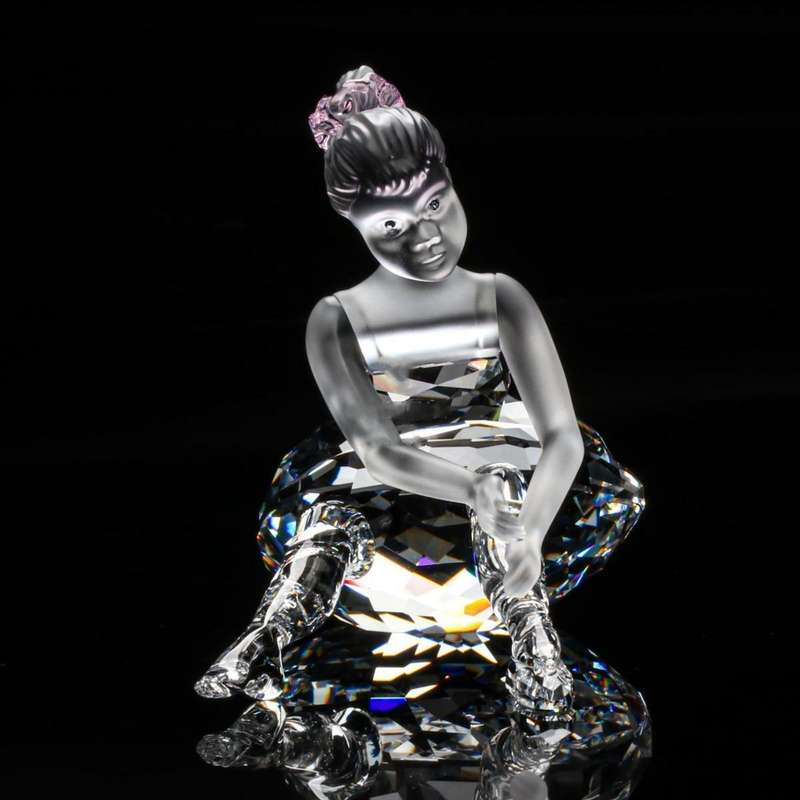 Swarovski Crystal Figurine, Young Ballerina Cheerful Times