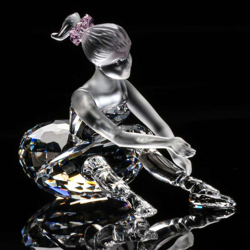 Swarovski Crystal Figurine, Young Ballerina Cheerful Times
