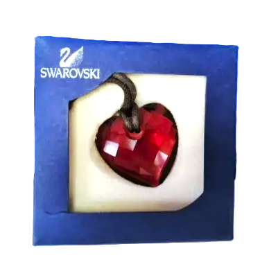 Swarovski Crystal Large Red Heart Necklace
