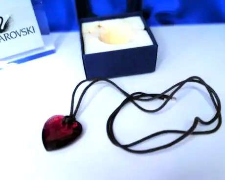 Swarovski Crystal Large Red Heart Necklace