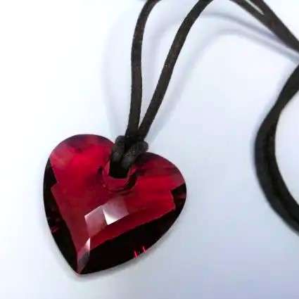 Swarovski Crystal Large Red Heart Necklace