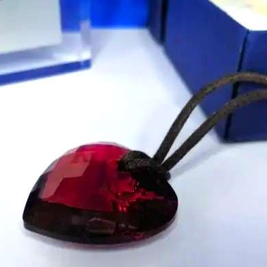 Swarovski Crystal Large Red Heart Necklace