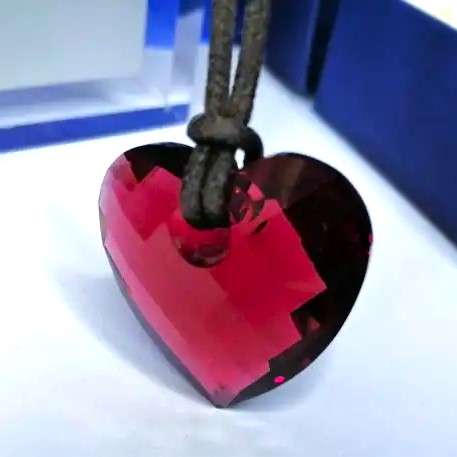 Swarovski Crystal Large Red Heart Necklace