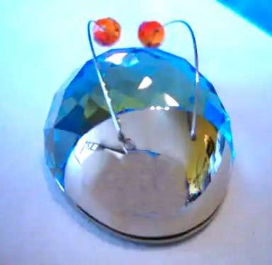 Swarovski crystal Card holder is called Data Bug My Little Helpers