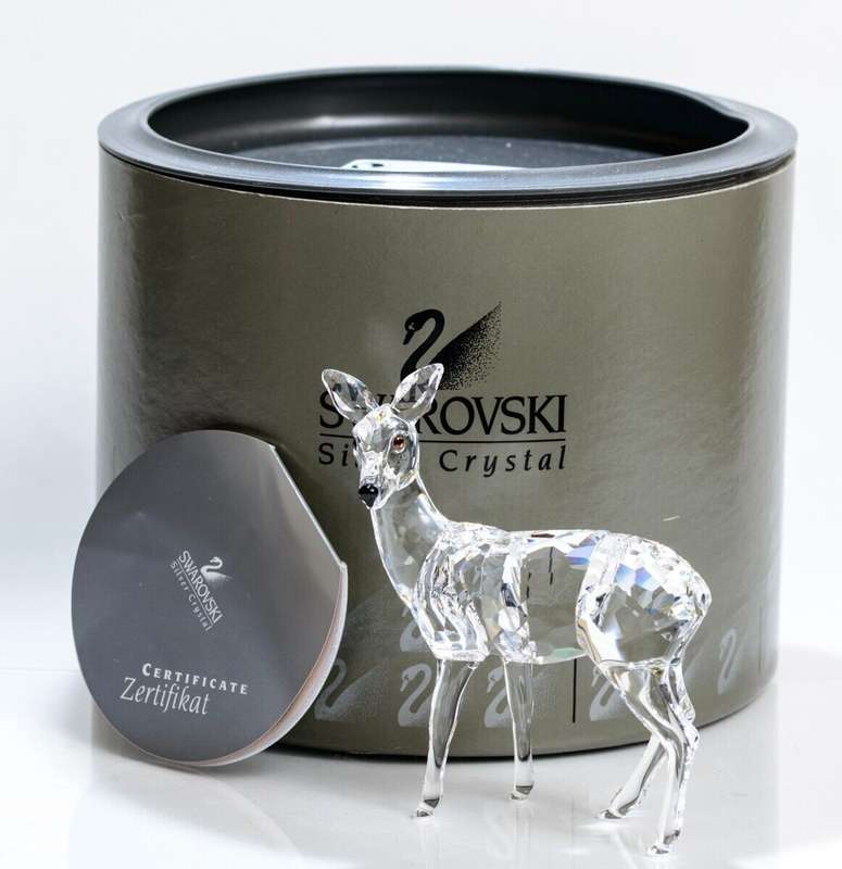 Swarovski Crystal Doe Deer Retired Rare Encounters' collection