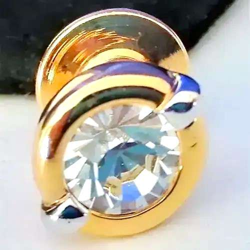 Swarovski Crystal Event Pin 1998 Gold with Clear Crystal