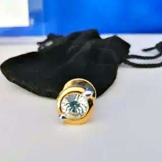 Swarovski Crystal Event Pin 1998 Gold with Clear Crystal
