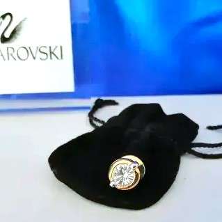 Swarovski Crystal Event Pin 1998 Gold with Clear Crystal