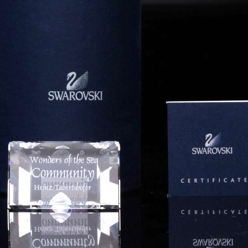 Swarovski Crystal Wonders Of The Sea Community Title Plaque