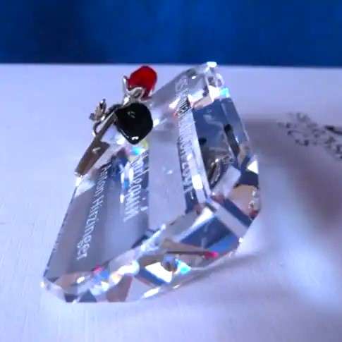 Swarovski Crystal SCS Masquerade Harlequin Plaque 2001