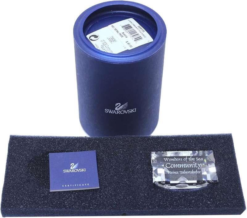 Swarovski Crystal Wonders Of The Sea Community Title Plaque