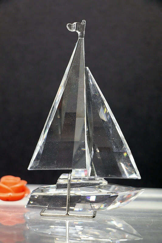 Swarovski Crystal Sailboat Part of the "When We Were Young"